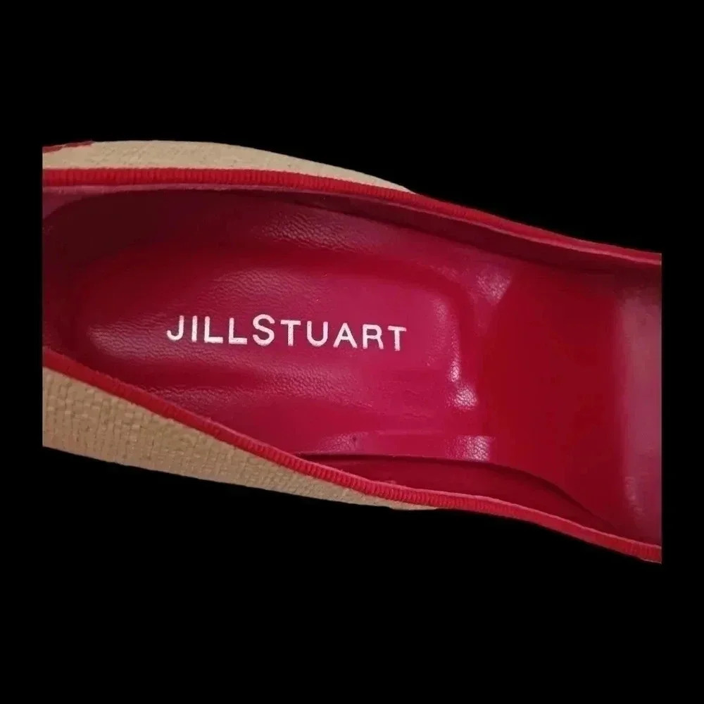 Jill stuart wicker embroidered high heel 9B - Picture 9 of 15